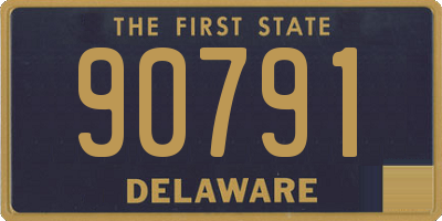 DE license plate 90791