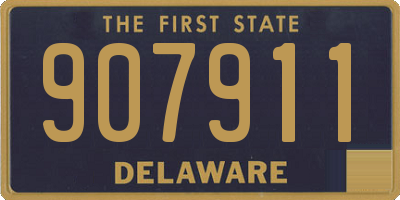 DE license plate 907911