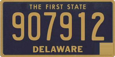 DE license plate 907912