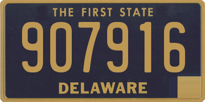 DE license plate 907916