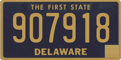 DE license plate 907918