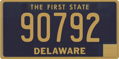 DE license plate 90792