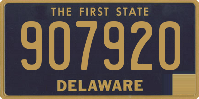 DE license plate 907920