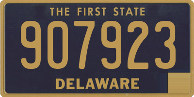 DE license plate 907923