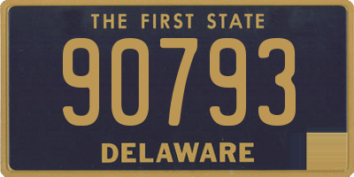 DE license plate 90793