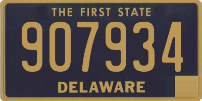 DE license plate 907934
