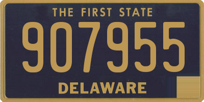 DE license plate 907955
