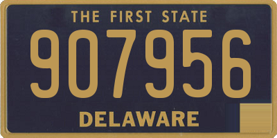 DE license plate 907956
