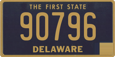 DE license plate 90796