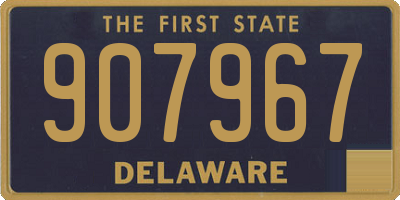 DE license plate 907967