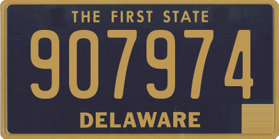 DE license plate 907974