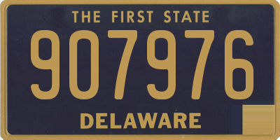 DE license plate 907976