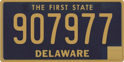 DE license plate 907977
