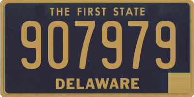 DE license plate 907979