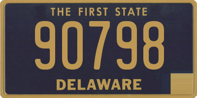 DE license plate 90798