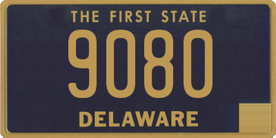 DE license plate 9080