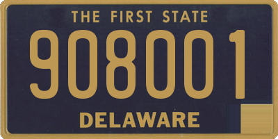 DE license plate 908001