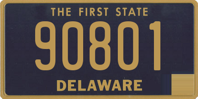 DE license plate 90801