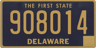 DE license plate 908014