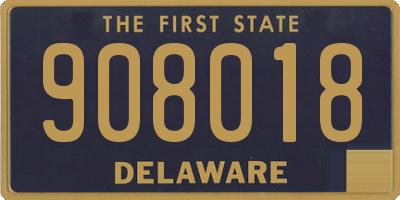 DE license plate 908018