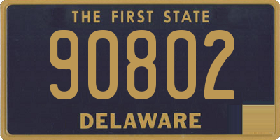 DE license plate 90802