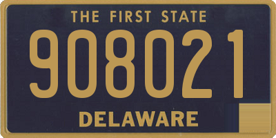DE license plate 908021