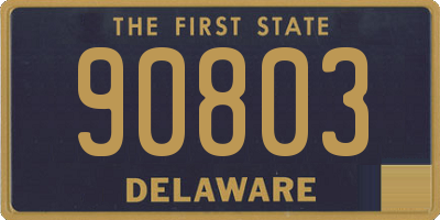 DE license plate 90803