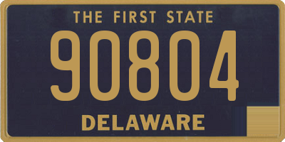 DE license plate 90804