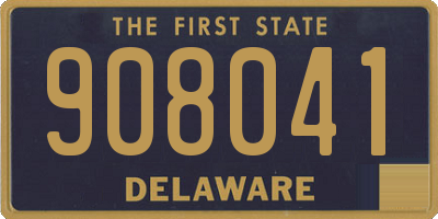 DE license plate 908041