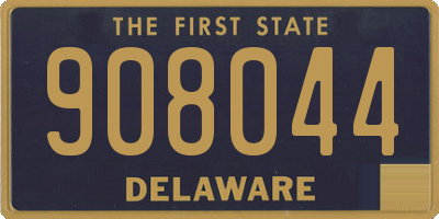 DE license plate 908044