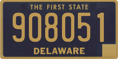 DE license plate 908051