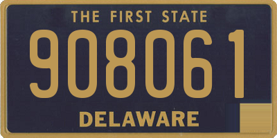 DE license plate 908061