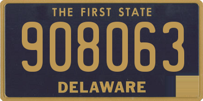 DE license plate 908063