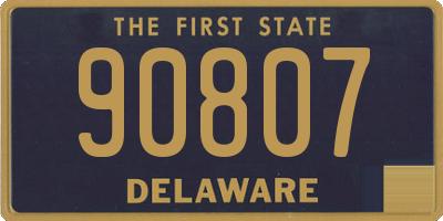 DE license plate 90807