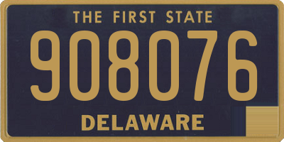 DE license plate 908076