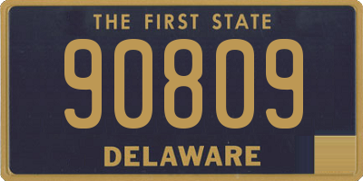 DE license plate 90809