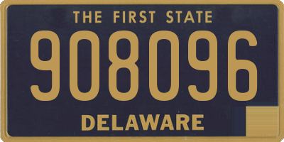 DE license plate 908096