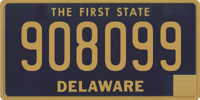 DE license plate 908099