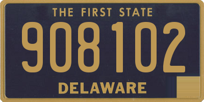 DE license plate 908102