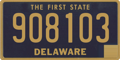 DE license plate 908103