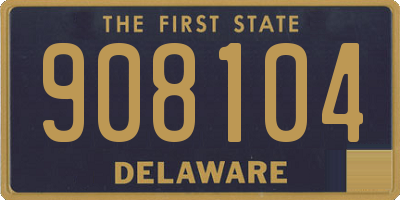 DE license plate 908104