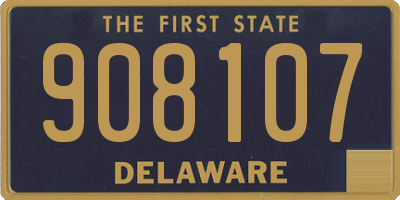 DE license plate 908107