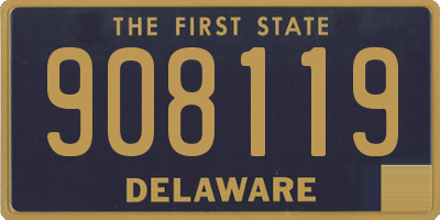 DE license plate 908119