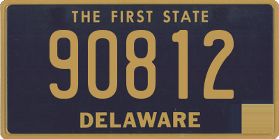DE license plate 90812