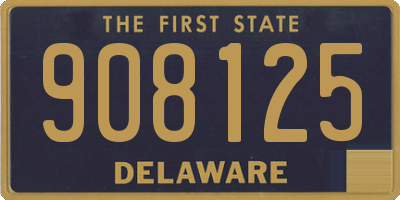 DE license plate 908125