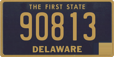DE license plate 90813