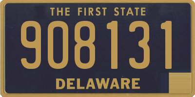 DE license plate 908131