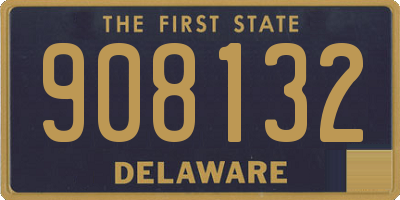 DE license plate 908132