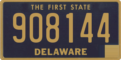 DE license plate 908144