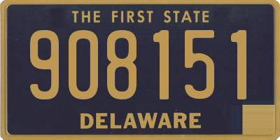 DE license plate 908151